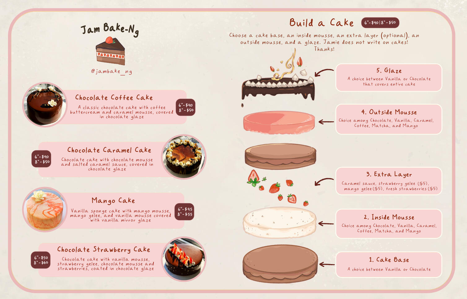 Jam Bak-ng Menu